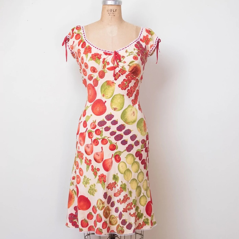 IN SERACH OF Betsey Johnson fruit dress size 6